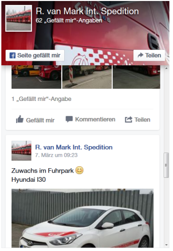 Facebook-Ansicht